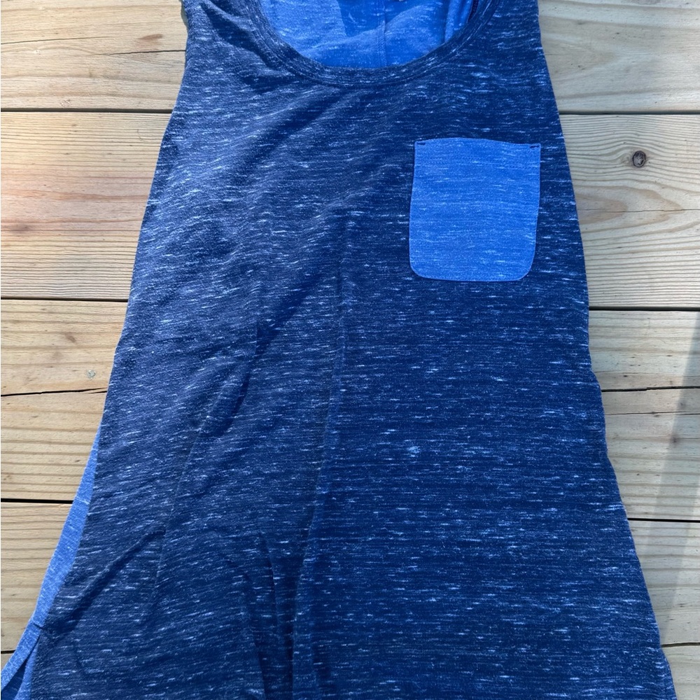 The North Face Blue Heathered Women's Top size small